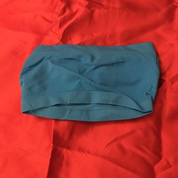 Blue bandeau bra comfortable one size - Picture 2 of 2